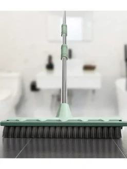 2in1 Besen & Abzieher in Weiß