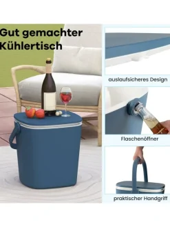 3-in-1 Kühltisch Cool Bar in Blau