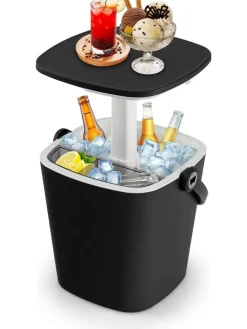 3-in-1 Kühltisch Cool Bar in Schwarz