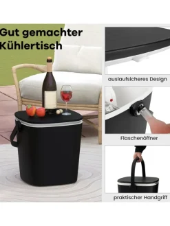 3-in-1 Kühltisch Cool Bar in Schwarz