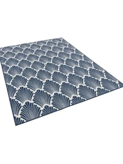 In- und Outdoor Teppich Beidseitig Cape Cod Modern in Blau