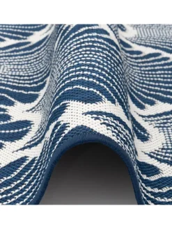 In- und Outdoor Teppich Beidseitig Cape Cod Modern in Blau