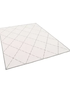 In- und Outdoor Teppich Beidseitig Newport Rauten in Grijs