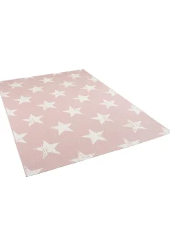 In- und Outdoor Teppich Carpetto Sterne in Rosa