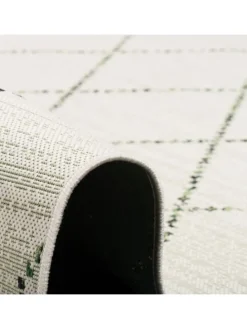 In- und Outdoor Teppich Carpetto Rauten in Creme