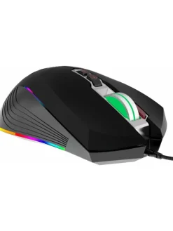 INCA IMG-347 Emmpousa RGB 7200 DPI Maktrotasten Professionelle Gaming in schwarz