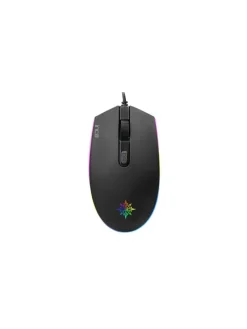 Inca IMG-GT13 PRO Optisch Gaming Maus Mouse 1200 DPI RGB-Logo-Effekt in Schwarz