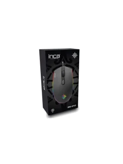 Inca IMG-GT13 PRO Optisch Gaming Maus Mouse 1200 DPI RGB-Logo-Effekt in Schwarz
