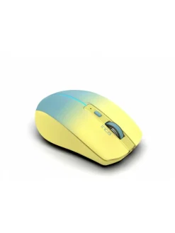 Inca Maus 1600 DPI Wireless Bluetooth 6D Taste 500mAh Akku in Gelb