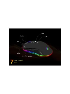 Inca PHALDOR RGB Makro Tastem Professional Gaming Maus schwarz in schwarz