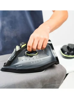 2in1-Dampfbügeleisen in Schwarz