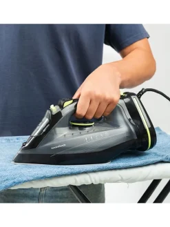 2in1-Dampfbügeleisen in Schwarz