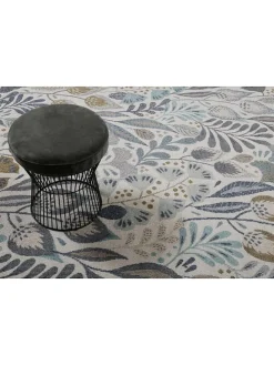 Indoor-/ Outdoor-Läufer in Beige/ Blau