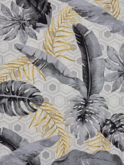 Indoor-/ Outdoor-Teppich "Flair" in Grau/ Gold