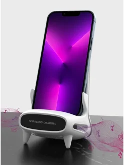 Induktions-Ladestation in Weiß