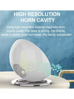 Induktions-Ladestation mit Bluetooth-Lautsprecher in Gold