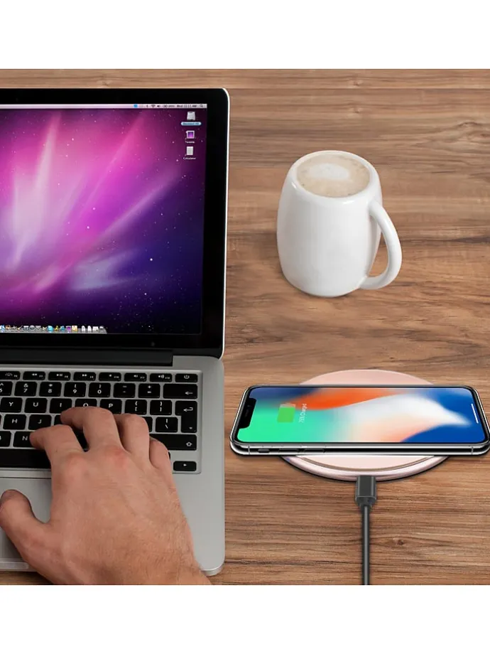 Induktions-Ladestationsplatte in Rosé