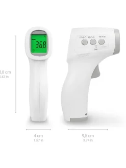 Infrarot-Kontaktlos-Multifunktionsthermometer "TM A79" in Weiß