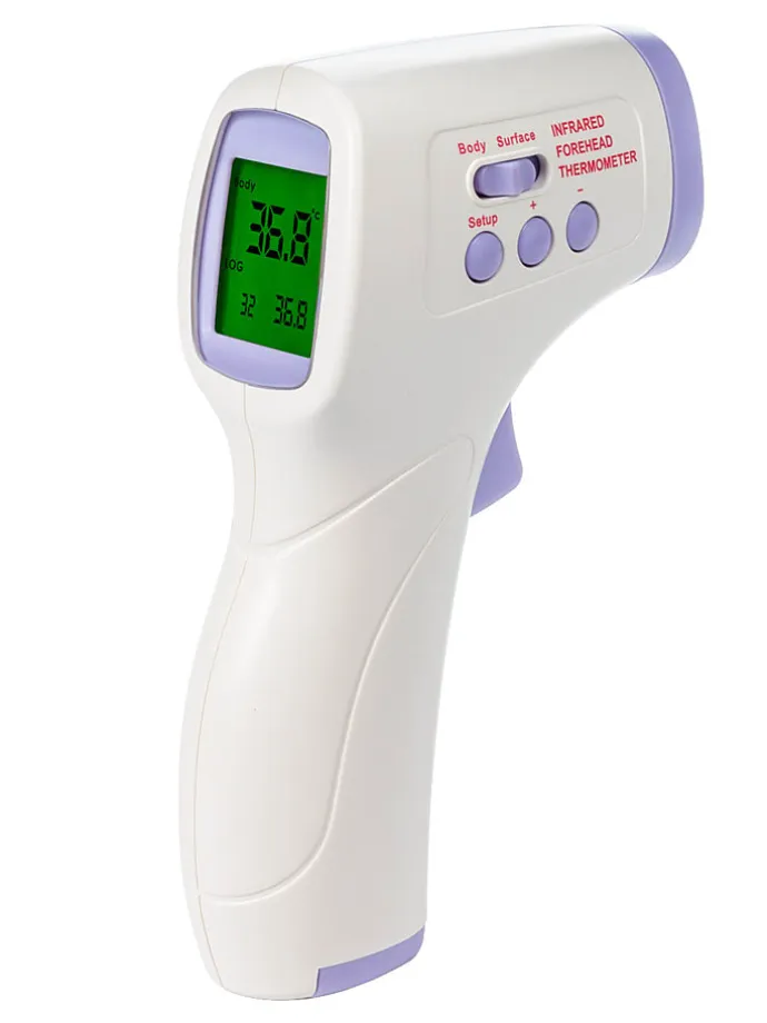Infrarot-Thermometer in Weiß/ Lila