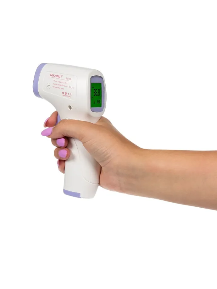 Infrarot-Thermometer in Weiß/ Lila