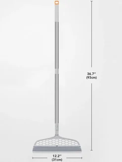 2in1-Glas- & Boden-Abzieher in Grau