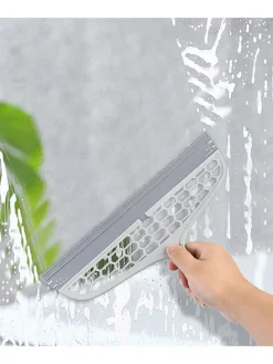 2in1-Glas- & Boden-Abzieher in Grau