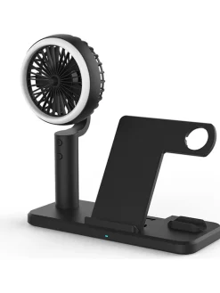 3in1-Induktions-Ladestation in Schwarz