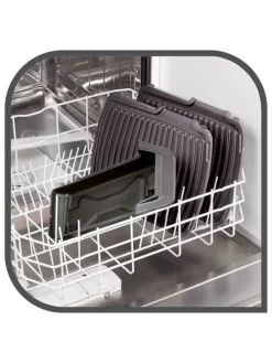 3in1-Kontaktgrill in Silber/ Schwarz