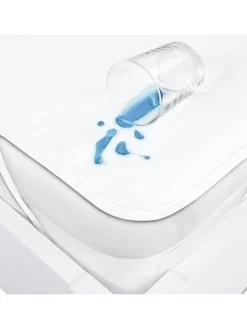 Inkontinenz Matratzenauflage Matratzenschoner Wasserdicht Bett Schutz in Weiß