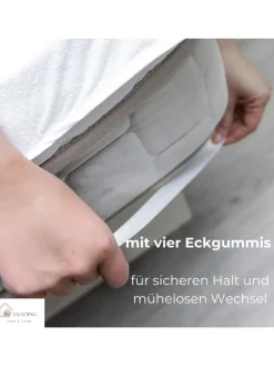 Inkontinenz Matratzenauflage Matratzenschoner Wasserdicht Bett Schutz in Weiß