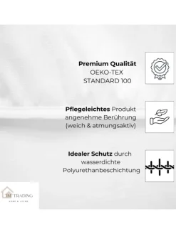 Inkontinenz Matratzenauflage Matratzenschoner Wasserdicht Bett Schutz in Weiß