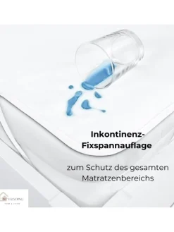 Inkontinenz Matratzenauflage Matratzenschoner Wasserdicht Bett Schutz in Weiß