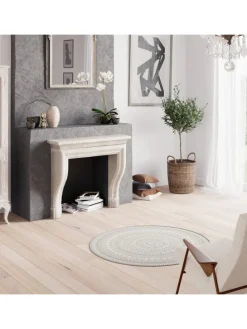 In-/Outdoorteppich Bamberg in Weißgrau / Weiß