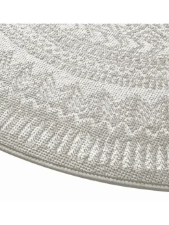 In-/Outdoorteppich Bamberg in Weißgrau / Weiß