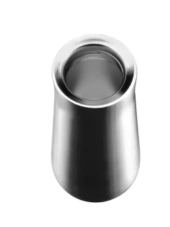 Isolierbecher "Impulse" in Silber/ Schwarz - 350 ml