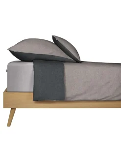 Jersey-Spannbettlaken in Grau