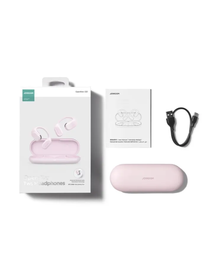 Joyroom Openfree JR-OE1 kabellose On-Ear-Kopfhörer Rosa in Rosa
