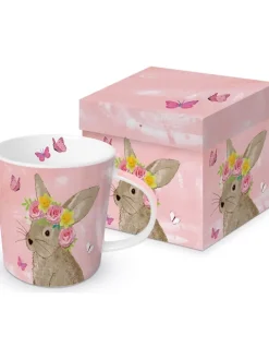 Jumbotasse "Easter Beauty" in Rosa/ Beige - 350 ml