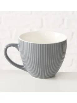 Jumbotasse "Ranura" in Grau - 420 ml