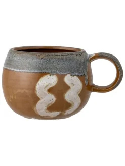 Jumbotasse ''Senna'' in Braun/ Grau - 510 ml