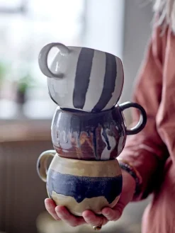 Jumbotasse ''Senna'' in Braun/ Grau - 510 ml