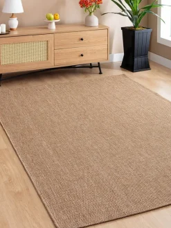 Jute-Teppich in Hellbraun