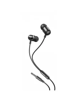 Kabelgebundene Kopfhörer mit 3,5mm Buchse in Schwarz in Schwarz