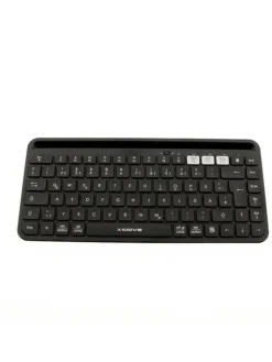 Kabellose Bluetooth Tastatur QWERTY in Schwarz
