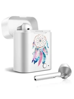 Kabellose Bluetooth-In-Ear-Kopfhörer in Silber