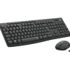 Kabelloses Tastatur-Maus-Set mit SilentTouch-Technologie, in Schwarz
