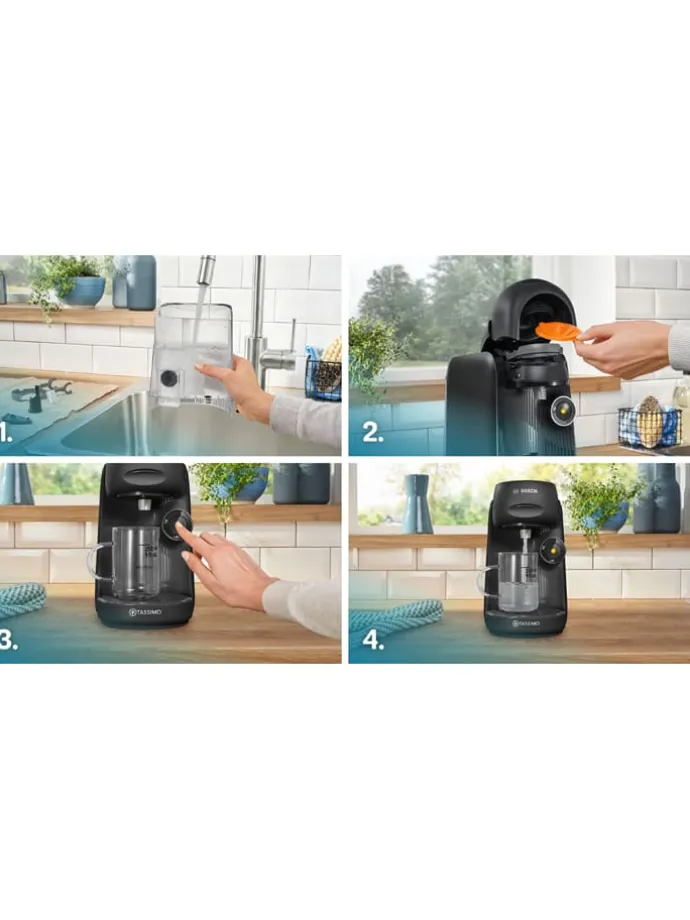 Kaffeepadmaschine "Tassimo - Finesse" in Schwarz