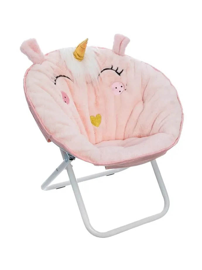 Kalppsessel in Rosa - (H)55 x Ø 50 cm