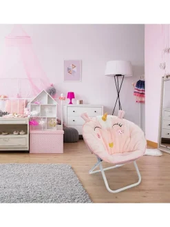 Kalppsessel in Rosa - (H)55 x Ø 50 cm