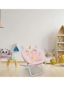 Kalppsessel in Rosa - (H)55 x Ø 50 cm